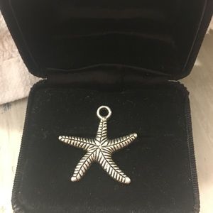 Silver Starfish Charm